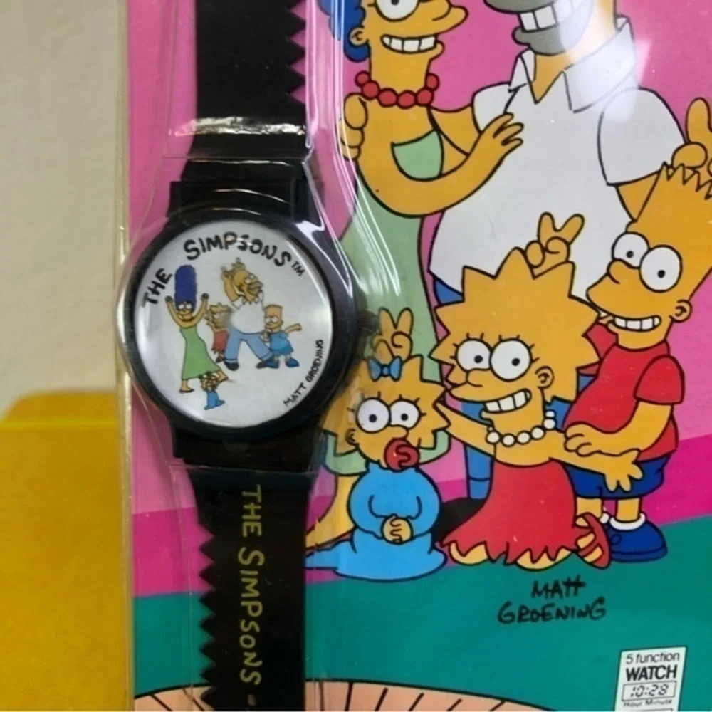 Vintage Simpsons Watch LCD Digital Rare Collectible Nelsonic New In Package